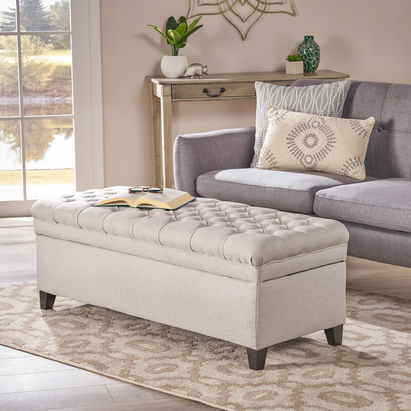 Meraxt Storage Ottoman Bench for Living Room, Bedroom