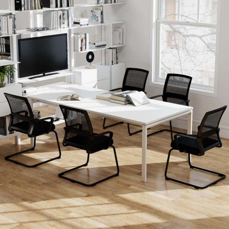 2 Piece Office Guest Chair with Lumbar Support for Waiting Room image number 4