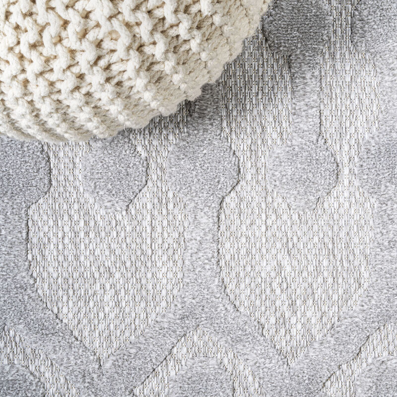 Peralta Moroccan Diamond Square Indoor/Outdoor Area Rug