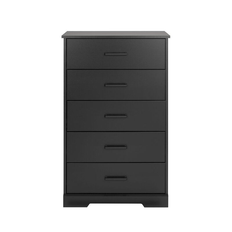 Prepac Rustic Ridge Black 5 Drawer 18.5D x 27.5W x 43.5H Dresser