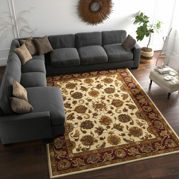 HomeRoots Oriental Hand Tufted Area Rug