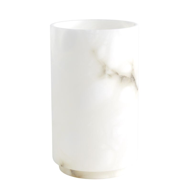 Alabaster Cylinder Large Vase