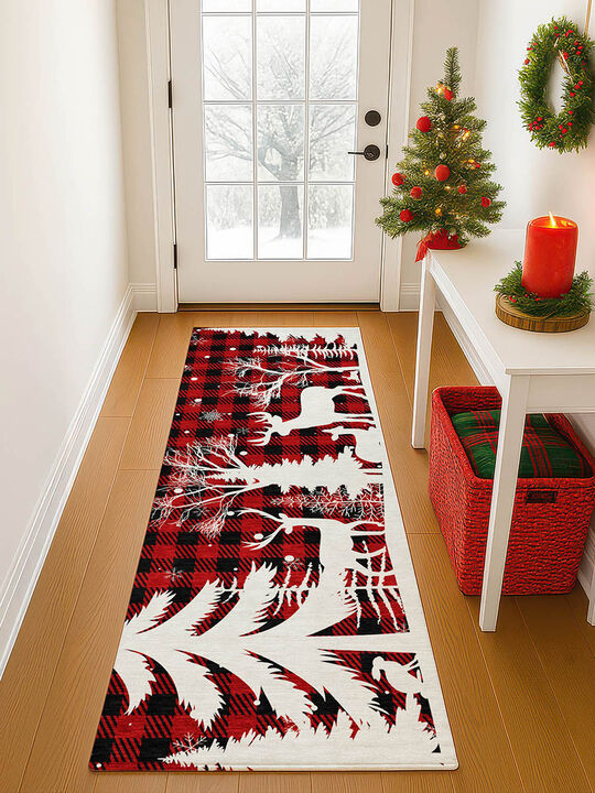 Merry & Bright MY26 Red 2'3" x 7'6" Rug