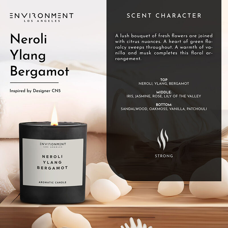 ENVIRONMENT 8oz Candle Inspired by Chanel Chanel #5® - Neroli | Ylang | Bergamot
