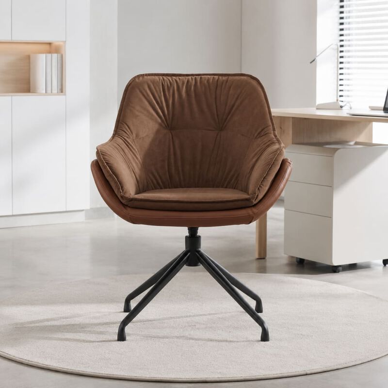 GOODSILO Ergonomic High Back Faux Leather Office Chair with Adjustable Height, 360&deg; Swivel and Soft Padding for All-Day Comfort image number 2