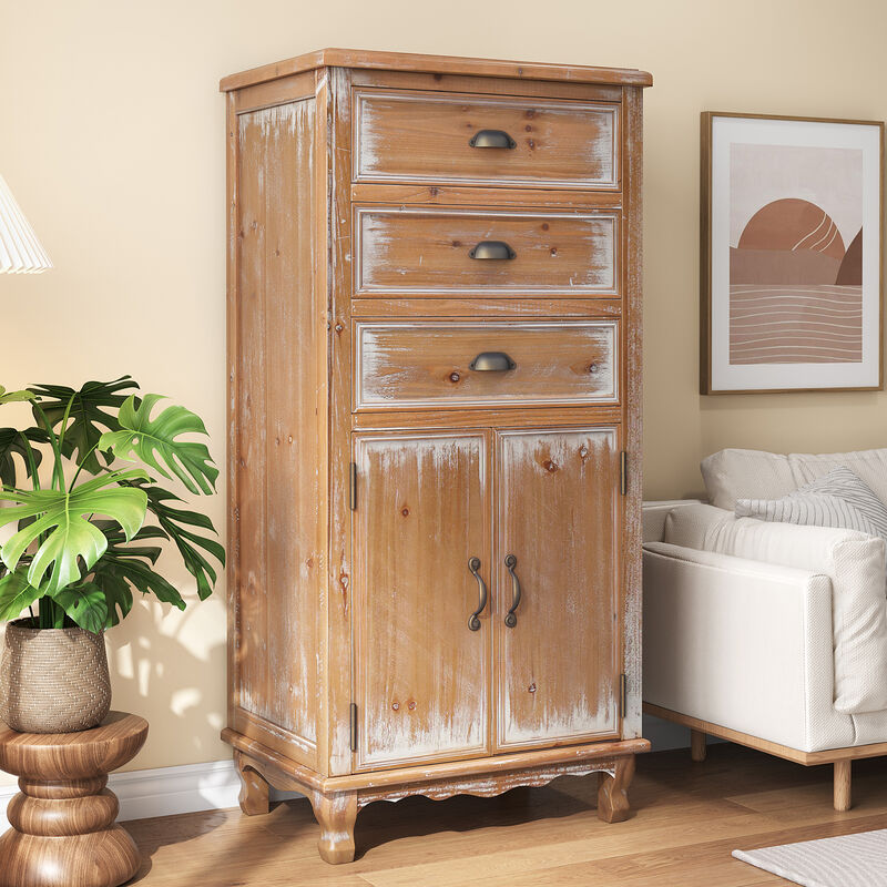 Gekske Wooden Storage Cabinet image number 3
