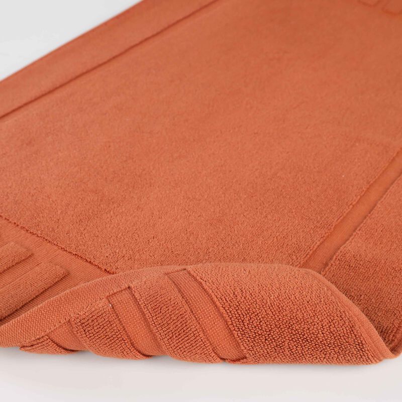 Modern Absorbent Cotton Bath Mat Set of 2 with Washable Fabric image number 4