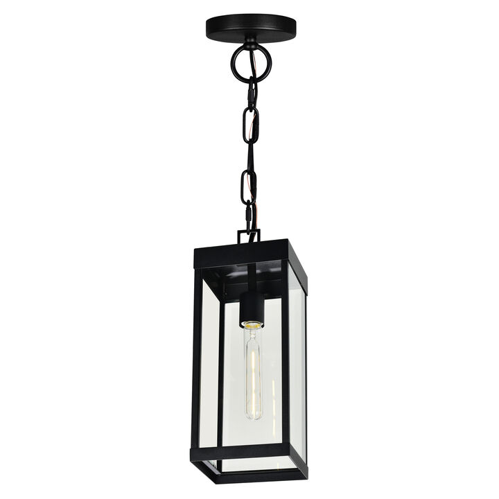 Windsor 1 Light Black Outdoor Ceiling Light
