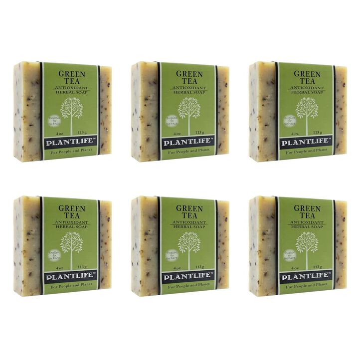 Plantlife Bar Soap - Green Tea 6 Pack