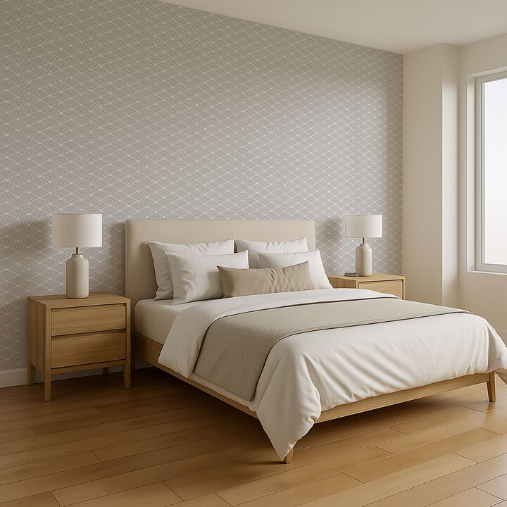 Geometric Chevron Diamond Peel and Stick Wallpaper