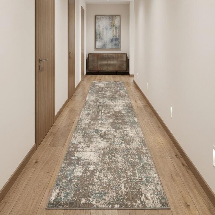 HomeRoots Abstract Runner Rug