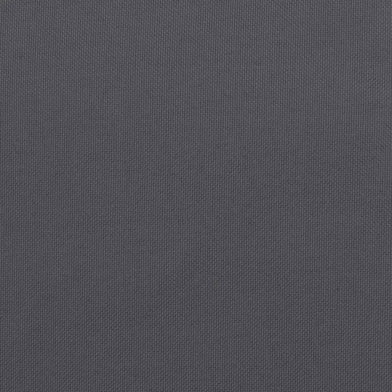Claire Outdoor Cushion for Bench Set of 2, Dark Gray Fabric, 39 Inch - Benzara