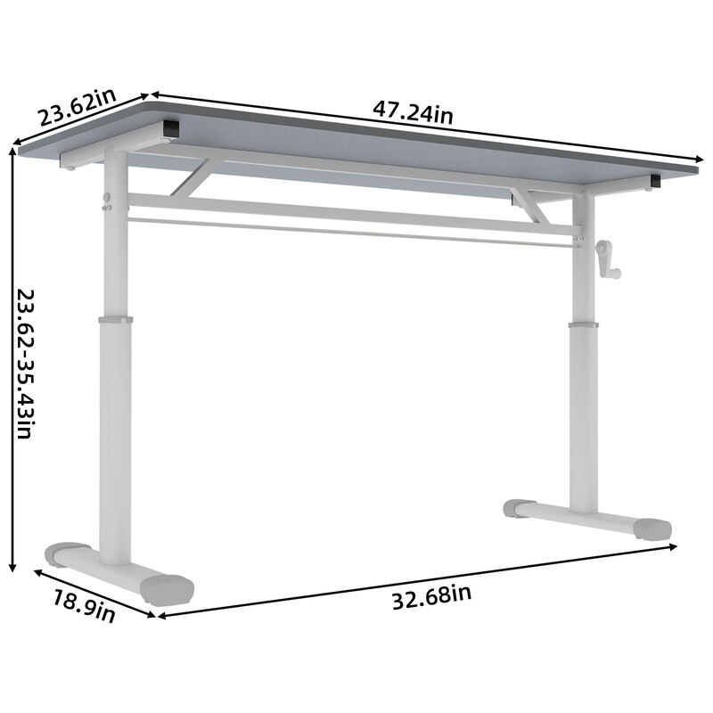 Tebalt Adjustable study desk image number 4