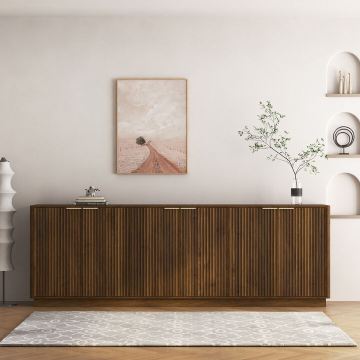 Zunsos Large Sideboard Modern Buffet Cabinet