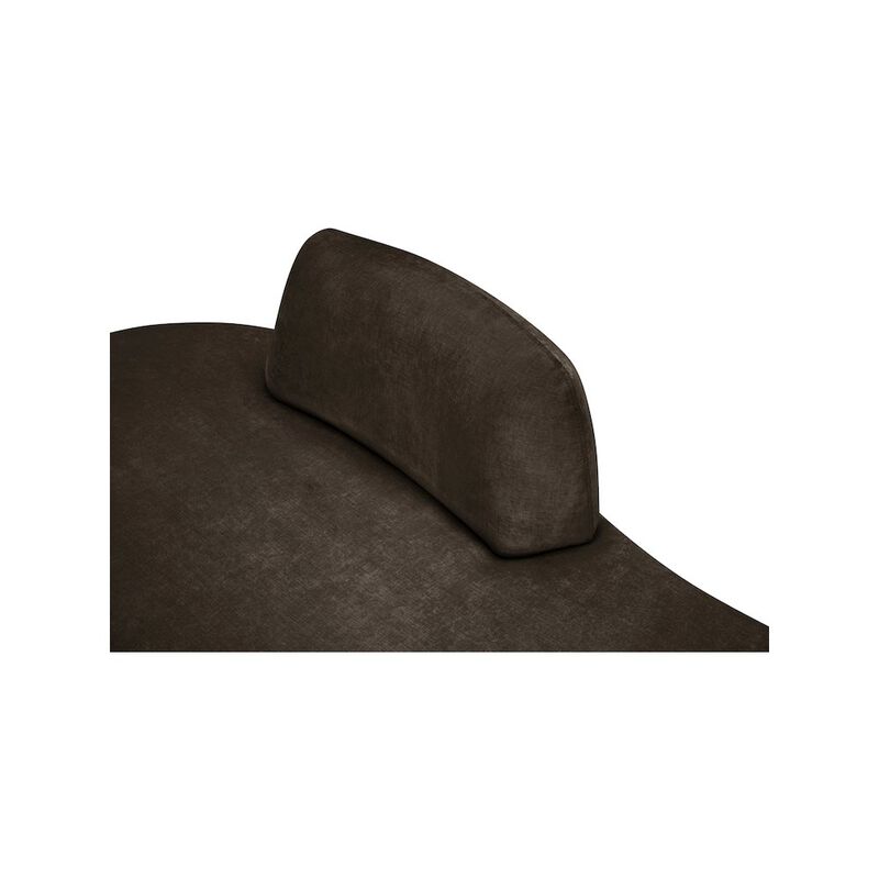 Meridian Furniture Argyle Brown Chenille Fabric Chaise/Loveseat