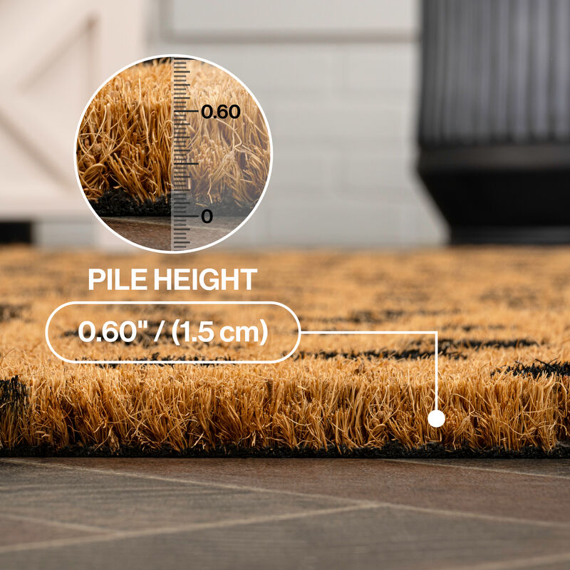 Peater Classic Casual Commerical Natural Coir Indoor/Outdoor Mat