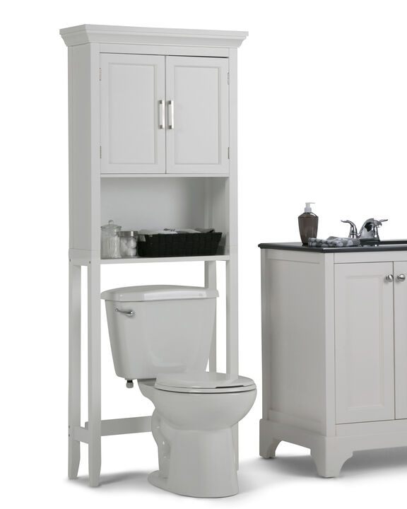 Simpli Home Avington 27W Storage Cabinet with 2 Doors and Open Shelf
