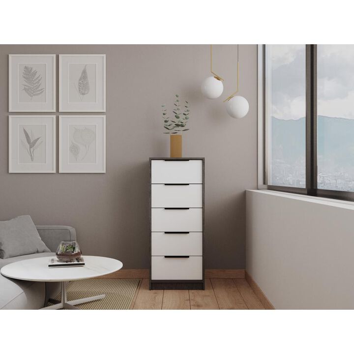 Egeo 5 Dawer Dresser Grey Oak