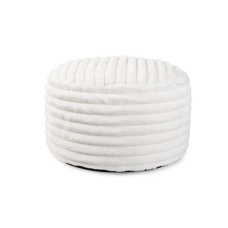 Howard Elliott Short Pouf Shar Pei White image number 0