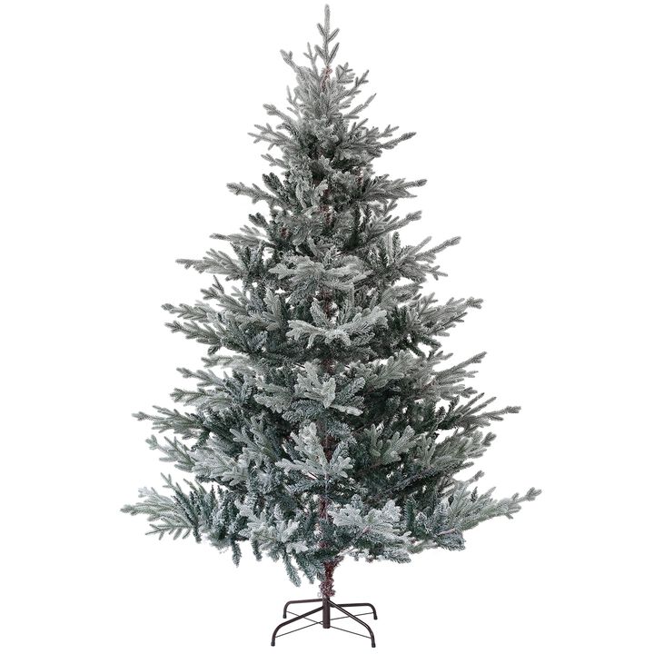 7.5ft Nordic Pine Artificial Christmas Tree with 1218 Snow Flocked Tips