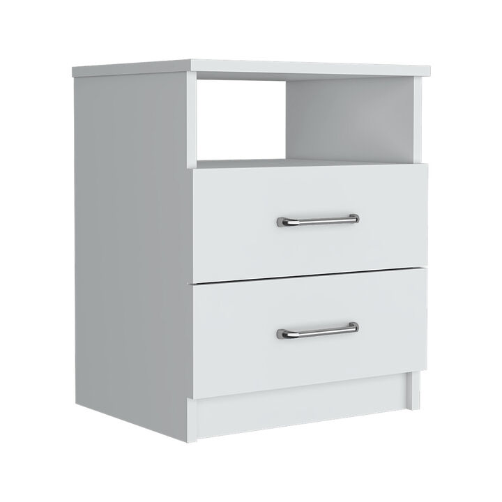 Streamdale Nightstand Olienza, Two Drawers, One Shelf, Finish