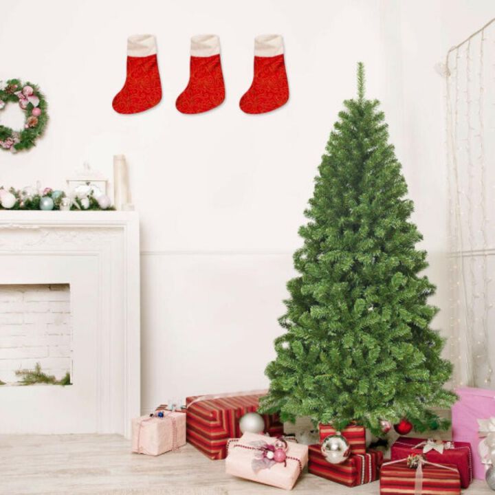 Unlit Hinged PVC Artificial Christmas Tree