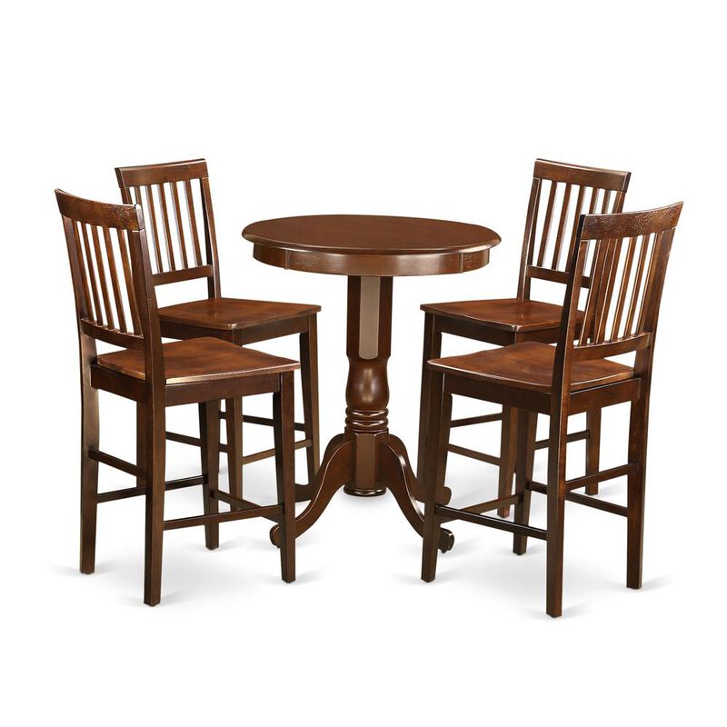 5 Pc counter height pub set-pub Table and 4 Dining Chairs.