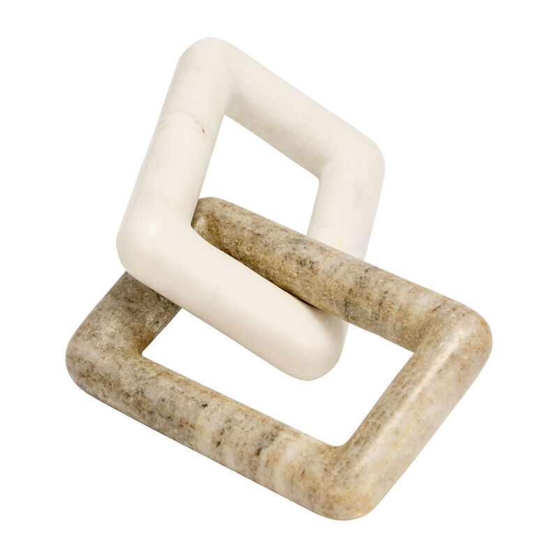 10x4 2 Marble Square Links image number 0