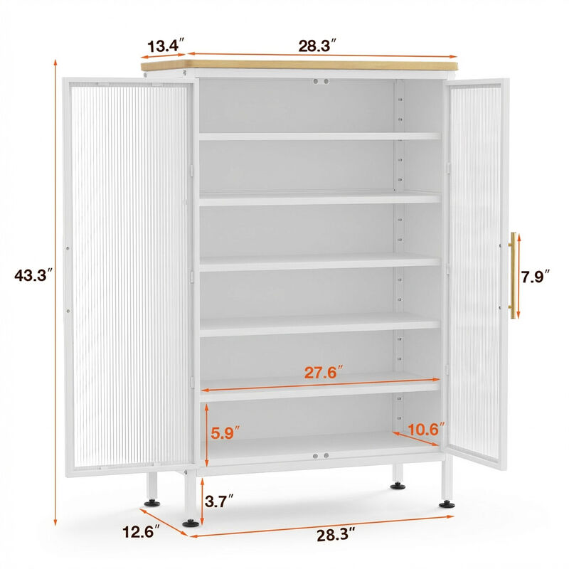 Sturdy Metal Shoe Rack, Adjustable Shelves, Heavy-Duty Storage Organizer Black. image number 3