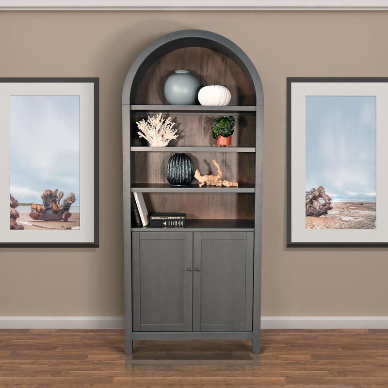 Sunny Designs Arched Display Cabinet with Doors