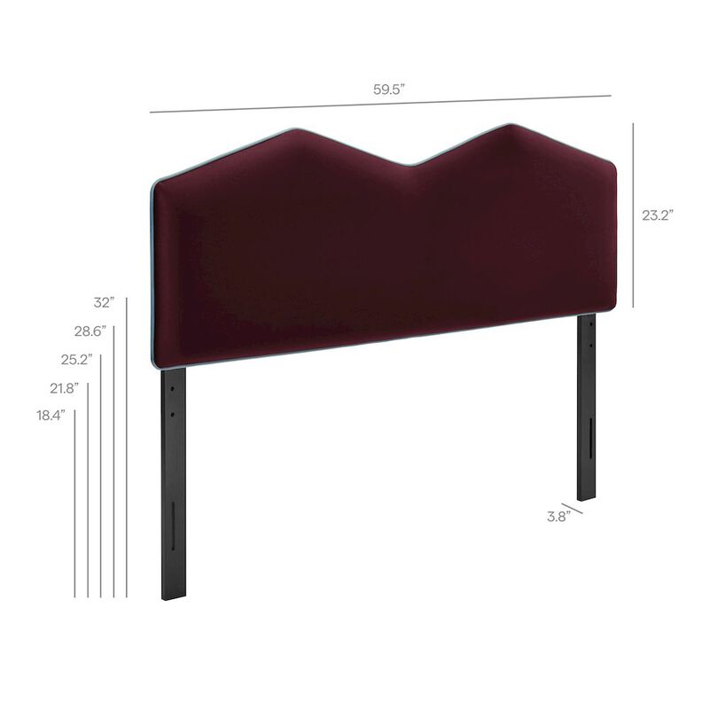 Cosette Performance Velvet Full Size Headboard image number 1