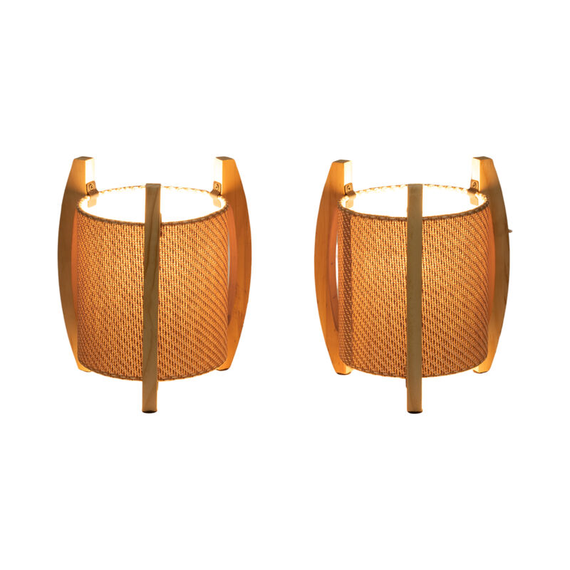 Cylinder Tripod Table Lamps