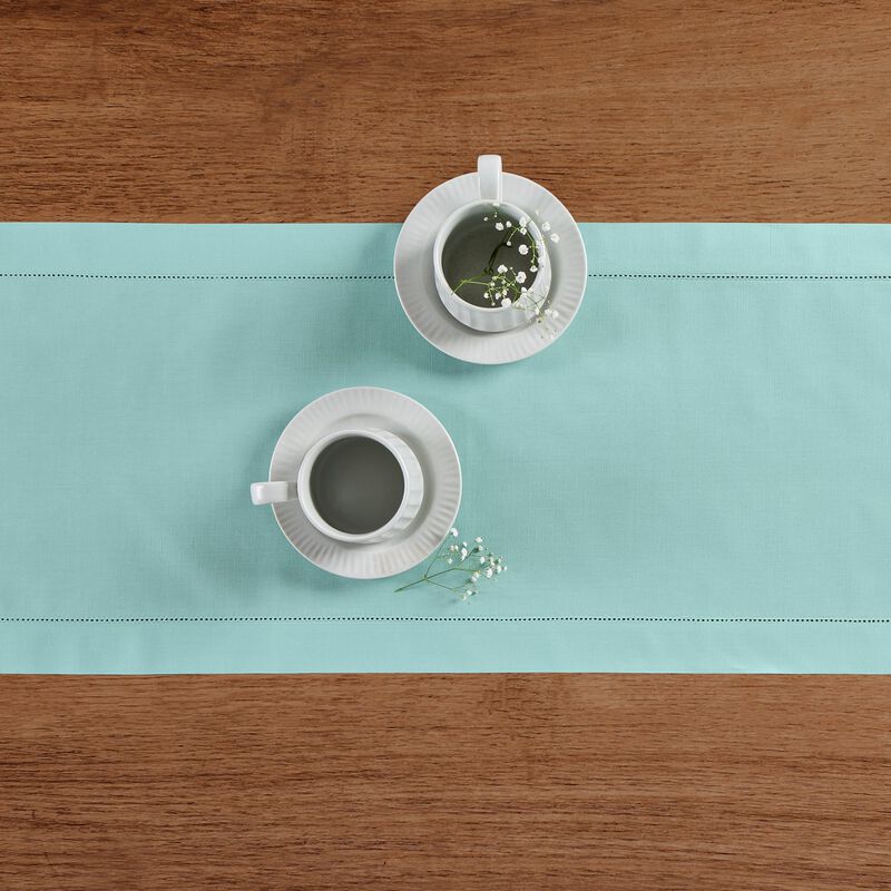 Christmas Cotton Linen Hemstitch Table Runner, Solino Home