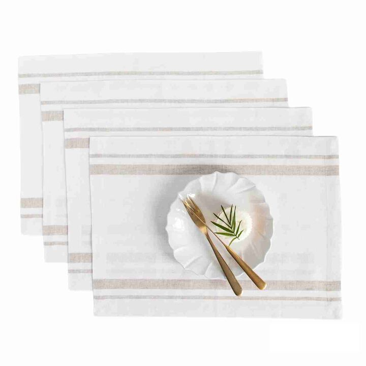 Linen Placemats - French Stripe