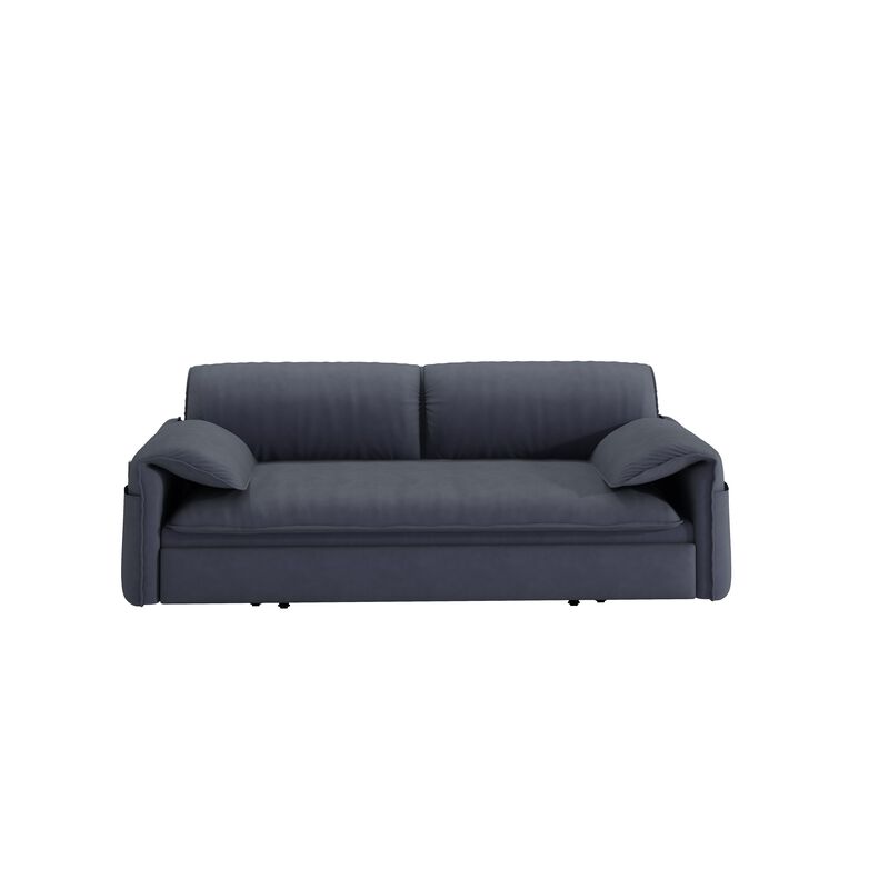 Merax Velvet Loveseat Sleeper Sofa for Living Room