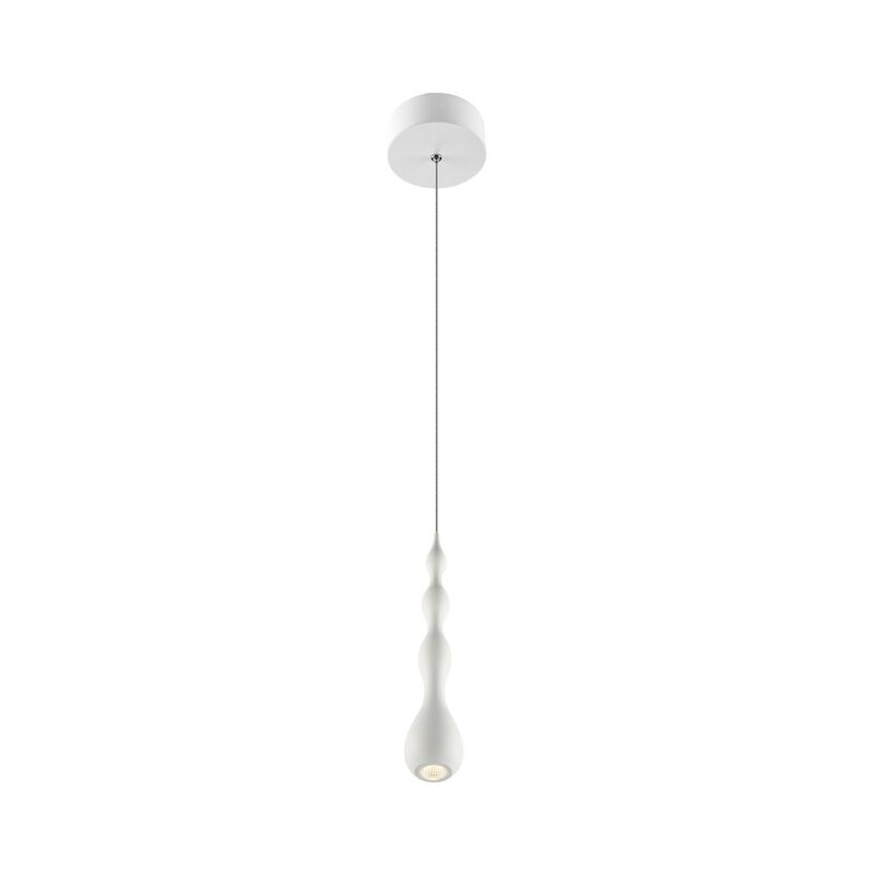 VONN Lighting Integrated LED Height Adjustable Pendant Light in White