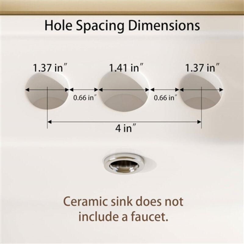 Modern Wood Finish Bathroom Vanity with Ceramic Sink