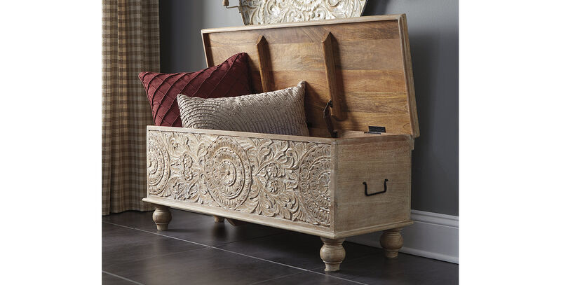 Fossil Ridge Storage Bench image number 1