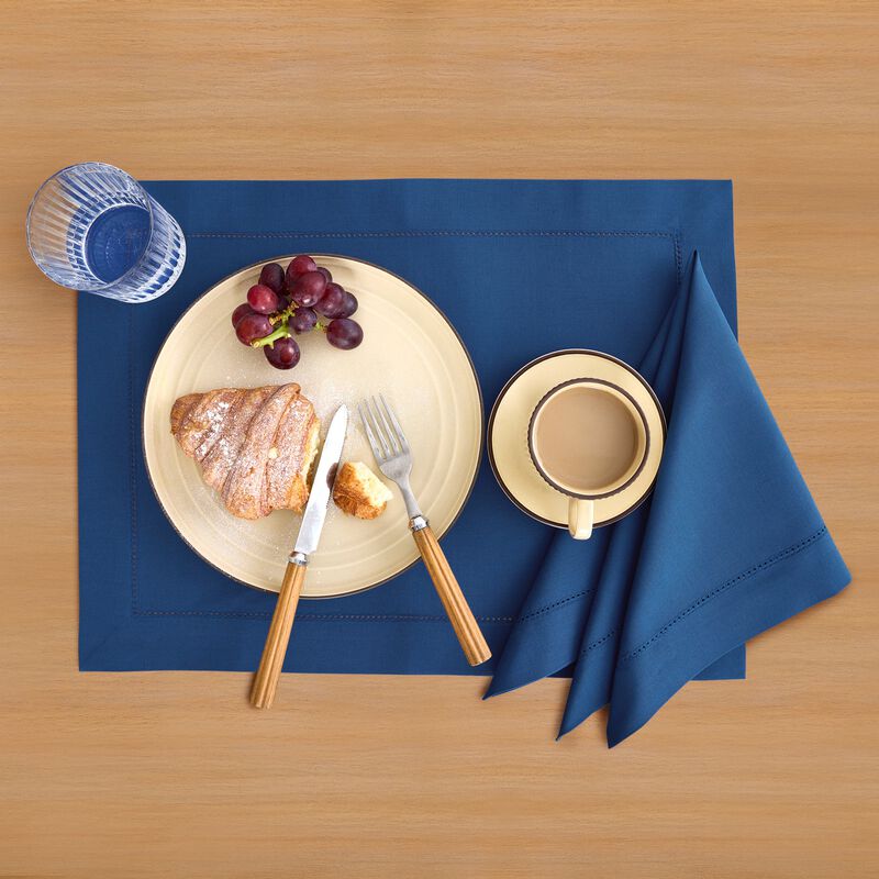 Cotton Linen Dinner Napkins - Cotton Linen Hemstitch image number 1