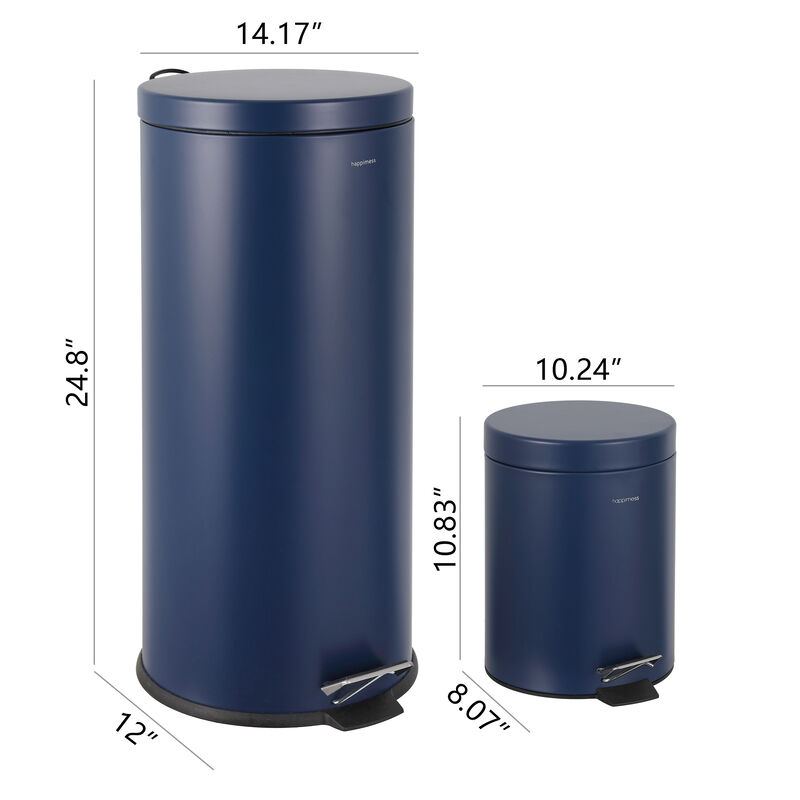 Oscar 8-Gallon Step-Open Trash Can with FREE Mini Trash Can