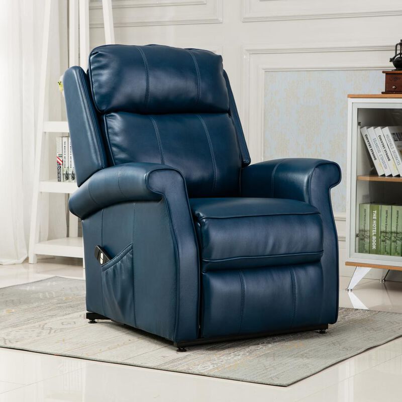 Comfort Pointe Lehman Navy Blue Traditional Lift Chair
