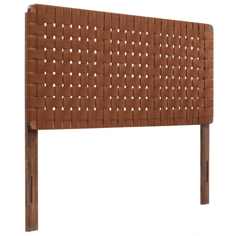 Sparta Weave Vegan Leather Full Headboard image number 2