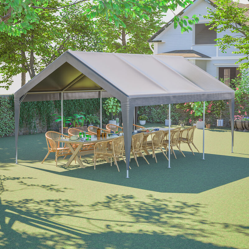 13'x20' Canopy with 2 Roll-Up Doors image number 2