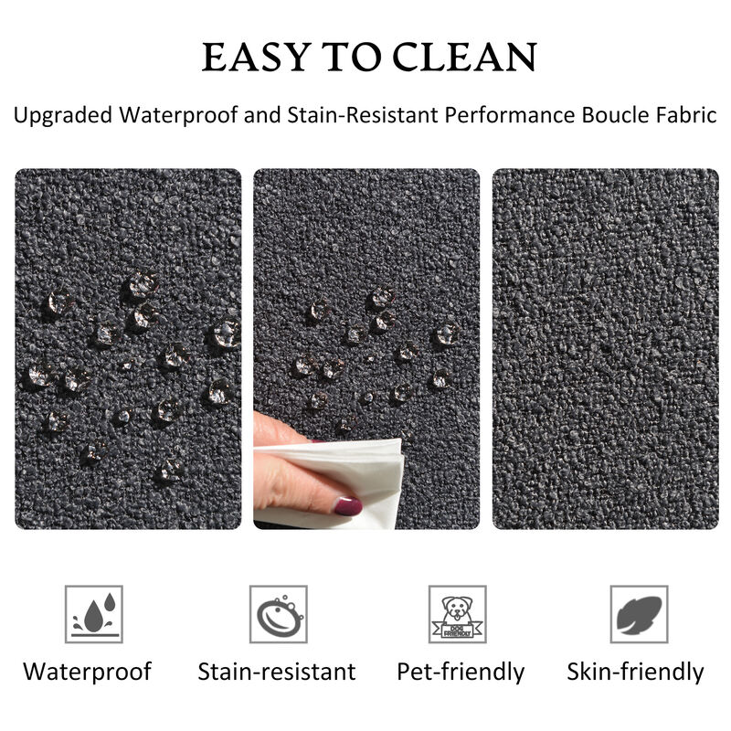 Ashlie Boucl&eacute; Swivel Barrel Chair