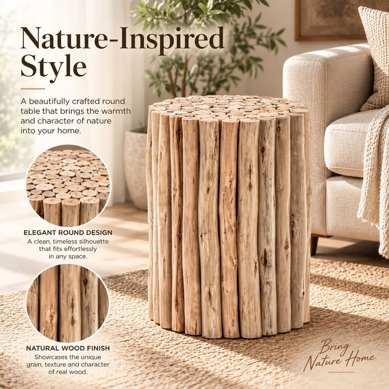 Raveliqua Wood-Stick End Table image number 3