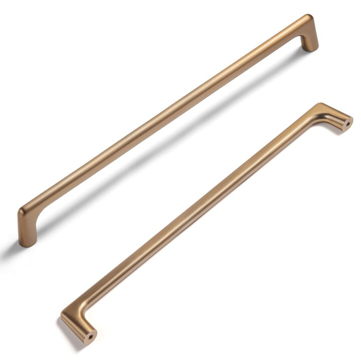 Goo-Ki Champagne Copper Cabinet Pulls with 10''Hole Centers, Zinc Alloy Cabinet Handles for Dresser,Wardrobe,Cupboard- 6 Pack