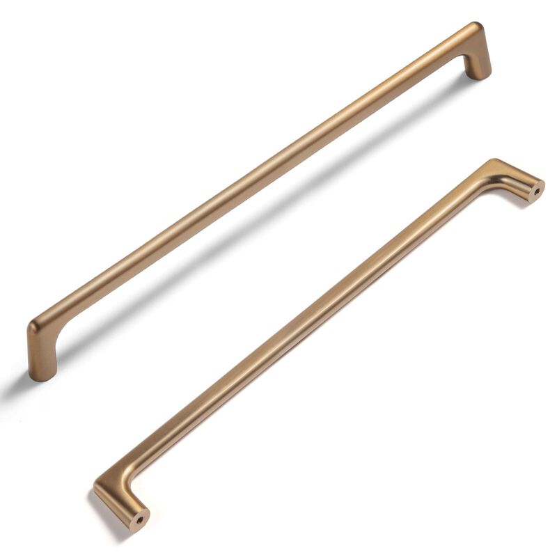 Goo-Ki Champagne Copper Cabinet Pulls with 10''Hole Centers, Zinc Alloy Cabinet Handles for Dresser,Wardrobe,Cupboard- 6 Pack