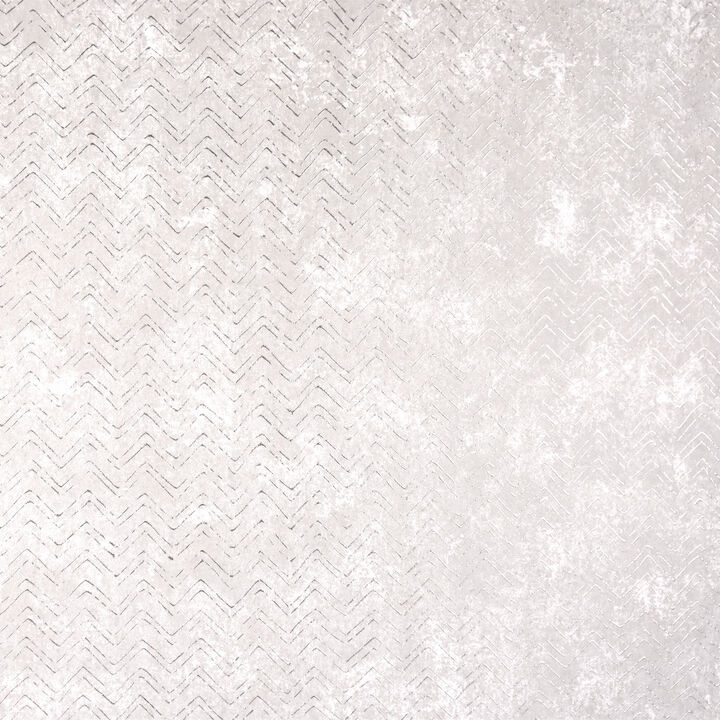 Luna Platinum Distressed Chevron Wallpaper