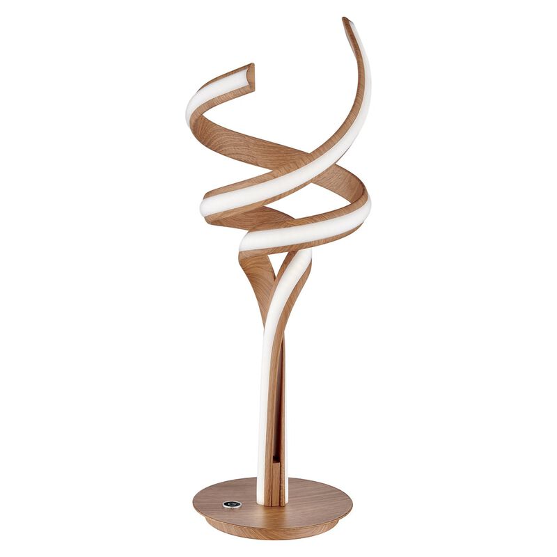 Munich Table Lamp Wood Metal Dimmable Integrated LED