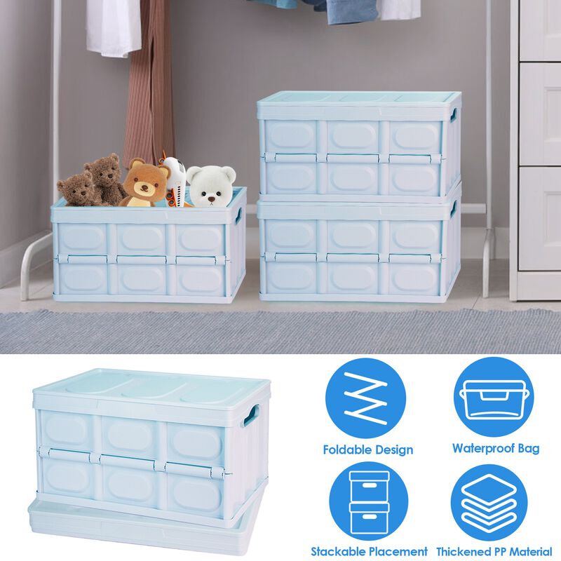 2Pcs 30L Collapsible Storage Bins